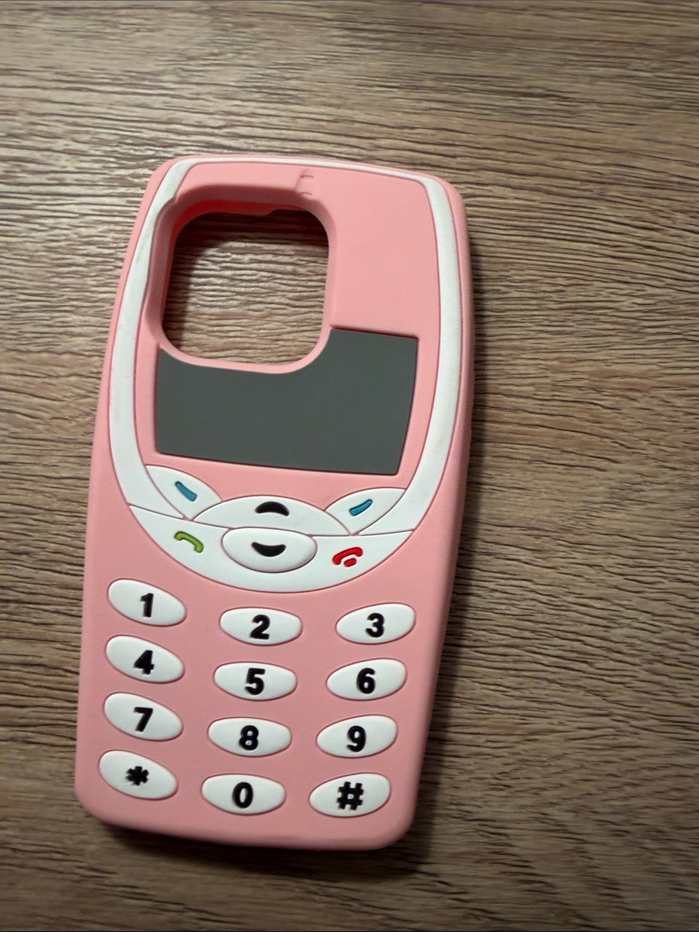 Pink Silicone Retro Mobile Phone Case - Pink iPhone 15 pro